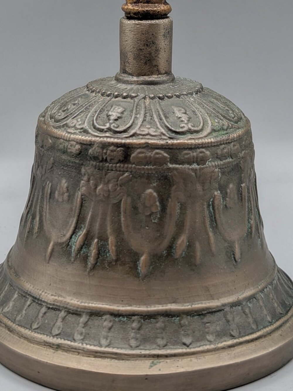 Vintage Buddhist Brass Bell, 9" - Picture 10 of 10